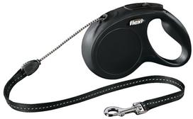 Flexi Classic M, max 20kg 5m virvelinis juodos spalvos MR