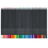 faber piestukai black - Spalvoti pieštukai Faber-Castell BLACK EDITION, 36 spalvos - 2 nuotrauka