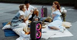 koloneles - Belaidė kolonėlė Mozos Party-One, juoda, 50 W - 6 nuotrauka