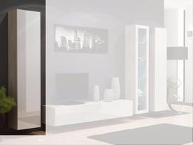 balta spinta 40 - Cama Meble Vigo 180, balta/ąžuolo, 40 cm x 30 cm x 180 cm - 2 nuotrauka