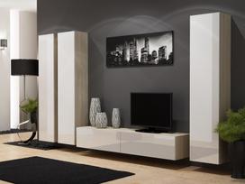 balta spinta 40 - Cama Meble Vigo 180, balta/ąžuolo, 40 cm x 30 cm x 180 cm - 4 nuotrauka