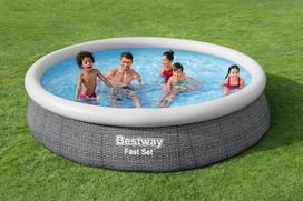 pripuciama sukurine vonia - L2 „Bestway 57443“ pripučiamas baseinas 3,66m x 76 cm - 3 nuotrauka