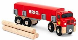 Žaislinis automobilis Brio Lumber Truck 33657, raudona