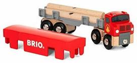 modely - Žaislinis automobilis Brio Lumber Truck 33657, raudona - 2 nuotrauka