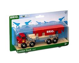 modely - Žaislinis automobilis Brio Lumber Truck 33657, raudona - 3 nuotrauka