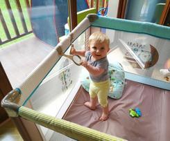 kelionine lovyte - Kelioninė lovytė Milly Mally Fun, rožinė/pilka - 6 nuotrauka