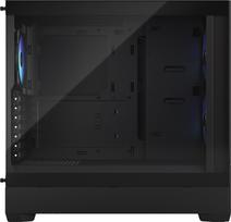 mini itx korpusas - Fractal Design Pop Air RGB TG Clear Tint, juodas - 3 nuotrauka