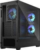 mini itx korpusas - Fractal Design Pop Air RGB TG Clear Tint, juodas - 4 nuotrauka