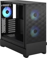 mini itx korpusas - Fractal Design Pop Air RGB TG Clear Tint, juodas - 7 nuotrauka