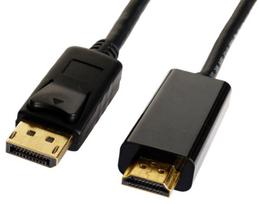 hdmi to displayport kabelis - Brackton Cable DisplayPort to HDMI Black 3m - 1 nuotrauka