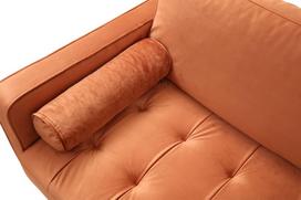 triviete sof - Kalune Design 3 vietų sofa Rome - Oranžinis - 4 nuotrauka