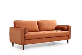 triviete sof - Kalune Design 3 vietų sofa Rome - Oranžinis - 5 nuotrauka