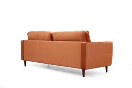 triviete sof - Kalune Design 3 vietų sofa Rome - Oranžinis - 7 nuotrauka