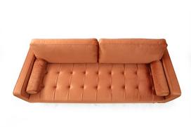 triviete sof - Kalune Design 3 vietų sofa Rome - Oranžinis - 9 nuotrauka