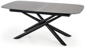 kojos valgomojo stalui - Halmar Capello Table Grey/Black - 2 nuotrauka