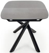 kojos valgomojo stalui - Halmar Capello Table Grey/Black - 7 nuotrauka