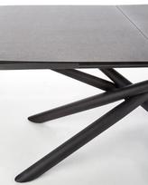kojos valgomojo stalui - Halmar Capello Table Grey/Black - 9 nuotrauka