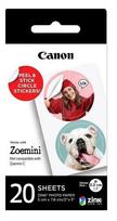 foto popierius 2x3 -  Canon Zink Circle 20 Sheets, Lipdukai / Canon ZINK - 1 nuotrauka