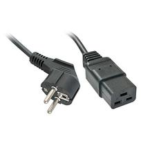 c19 kabeliai - CABLE POWER SCHUKO TO IEC C19/2M 30344 LINDY - 1 nuotrauka