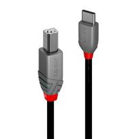 usb b c - CABLE USB2 C-B 3M/ANTHRA 36943 LINDY - 1 nuotrauka