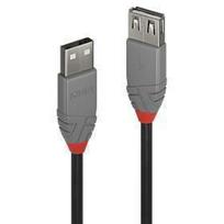 usb prailginimo - CABLE USB2 TYPE A 2M/ANTHRA 36703 LINDY - 1 nuotrauka