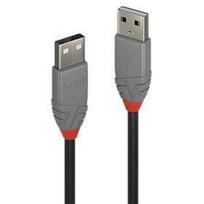 lindy anthra line - CABLE USB2 A-A 2M/ANTHRA 36693 LINDY - 1 nuotrauka