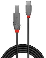 usb c usb b kabelis - CABLE USB2 C-B 0.5M/ANTHRA 36940 LINDY - 2 nuotrauka