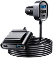 automobilinis ikroviklis 12v - Joyroom car charger 2xPD + 2xQC3.0 75W 1,5m black, CAAJRMJR_CL05 - 2 nuotrauka