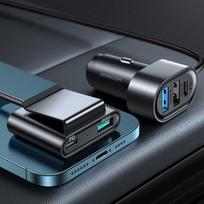 automobilinis ikroviklis 12v - Joyroom car charger 2xPD + 2xQC3.0 75W 1,5m black, CAAJRMJR_CL05 - 7 nuotrauka