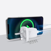 30w pakrovejas - Joyroom wall travel charger USB Type C / USB 30W, PCHJRML_QP303 - 2 nuotrauka