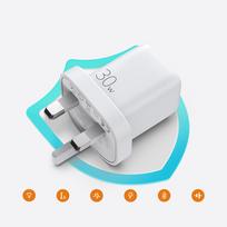30w pakrovejas - Joyroom wall travel charger USB Type C / USB 30W, PCHJRML_QP303 - 7 nuotrauka