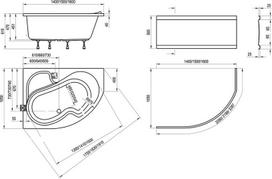 vonia 120x70 - Vonia Ravak Rosa I, 160x105 - 2 nuotrauka