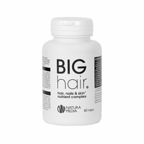  NATURA MEDIA plaukams, nagams ir odai BIGHAIR, 80 kapsulių