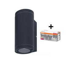 Ledvance - LED Sieninis lauko šviestuvas BEAM 2xGU10/4,8W/230V IP44