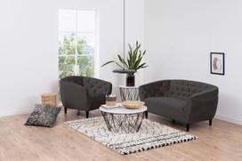 kauciukmedis - Fotelis Actona Ria 77169, tamsiai pilka, 83 cm x 97 cm x 79 cm - 4 nuotrauka