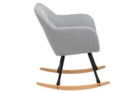 supama kede supamas kreslas - Supamasis krėslas Actona Emilia, šviesiai pilka, 71 cm x 57 cm x 81 cm - 3 nuotrauka