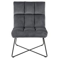pilka fotel - Fotelis Actona Alba 89990, tamsiai pilka, 62 cm x 86 cm x 90 cm - 2 nuotrauka