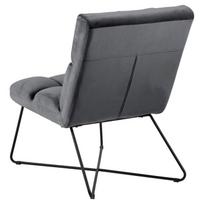 pilka fotel - Fotelis Actona Alba 89990, tamsiai pilka, 62 cm x 86 cm x 90 cm - 3 nuotrauka