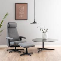 fotelio koju atrama - Fotelis Actona Tranby 62368, tamsiai pilka, 118 cm x 66 cm x 113 cm - 5 nuotrauka