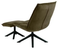 kedes su zaliu - Fotelis Actona Blizzard With Footstool, alyvuogių žalia, 70 cm x 80 cm x 98 cm - 2 nuotrauka