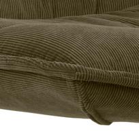 kedes su zaliu - Fotelis Actona Blizzard With Footstool, alyvuogių žalia, 70 cm x 80 cm x 98 cm - 5 nuotrauka