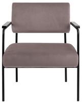 rozinis fotelis - Fotelis Actona Cloe 87034, juodas/rožinis, 66.5 cm x 65 cm x 77 cm - 3 nuotrauka