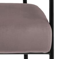 rozinis fotelis - Fotelis Actona Cloe 87034, juodas/rožinis, 66.5 cm x 65 cm x 77 cm - 5 nuotrauka