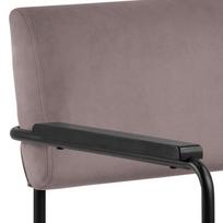 rozinis fotelis - Fotelis Actona Cloe 87034, juodas/rožinis, 66.5 cm x 65 cm x 77 cm - 8 nuotrauka