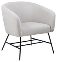Fotelis Actona Ramsey 76950, juodas/šviesiai pilka, 72 cm x 67 cm x 76 cm