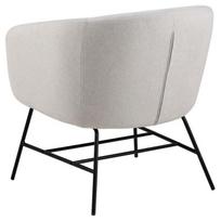pilka fotel - Fotelis Actona Ramsey 76950, juodas/šviesiai pilka, 72 cm x 67 cm x 76 cm - 3 nuotrauka