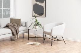 pilka fotel - Fotelis Actona Ramsey 76950, juodas/šviesiai pilka, 72 cm x 67 cm x 76 cm - 6 nuotrauka