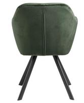 valgomojo kede kresliukas - Fotelis Actona Lola, žalias, 61.5 cm x 57.5 cm x 81.5 cm - 3 nuotrauka