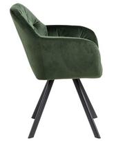 valgomojo kede kresliukas - Fotelis Actona Lola, žalias, 61.5 cm x 57.5 cm x 81.5 cm - 5 nuotrauka