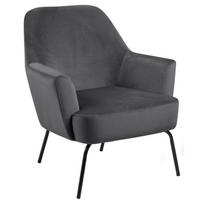 Fotelis Actona Melissa, tamsiai pilka, 75 cm x 75 cm x 83 cm